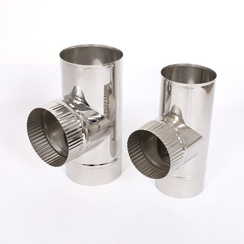 Professional Twin Wall Insulated Flue Pipe Polished Finish Surface Treatment Durable